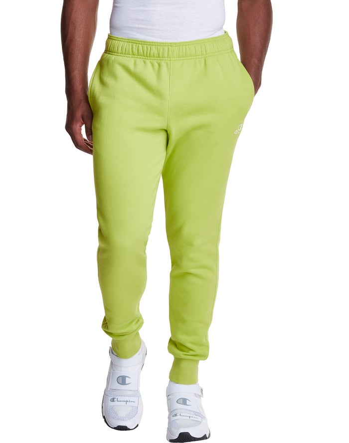 Champion Mens Joggers NZ - Classic Fleece Green ( 7904-JDATN )